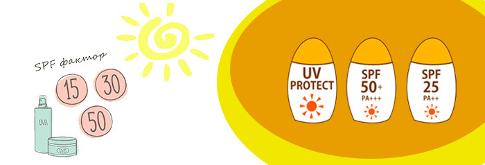 SPF фактор защиты от солнца