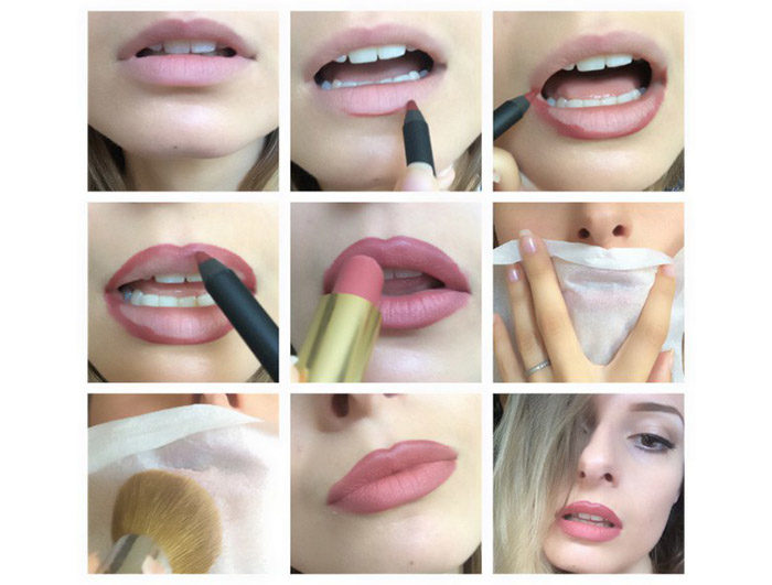 Как красить матовой помадой губы