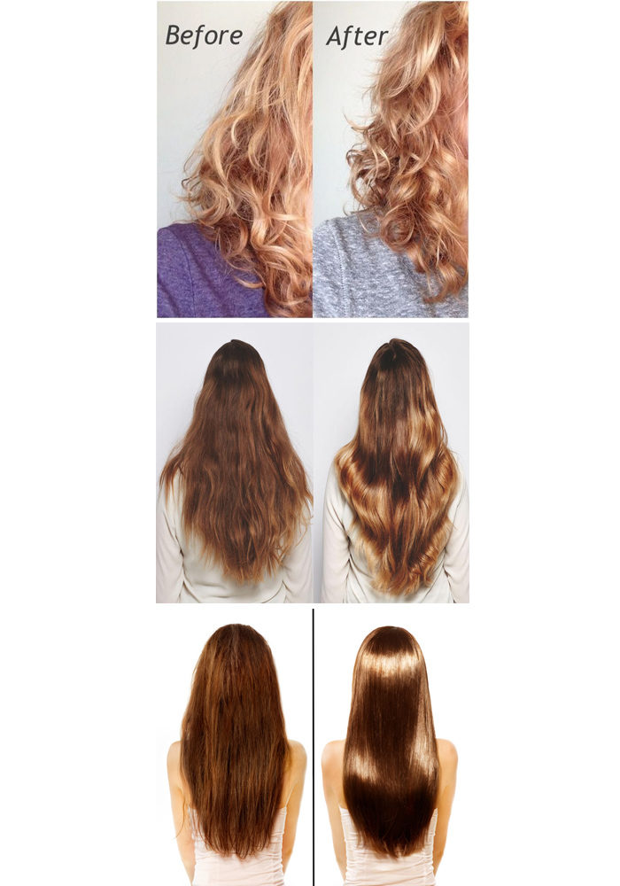 Касторовое масло для волос: фото до и после